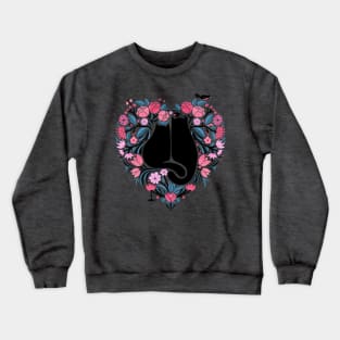 I Heart Cats and Flowers Crewneck Sweatshirt